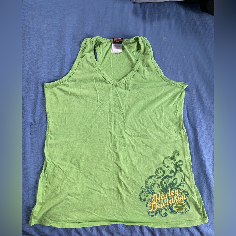 Harley-Davidson Green Tank Top